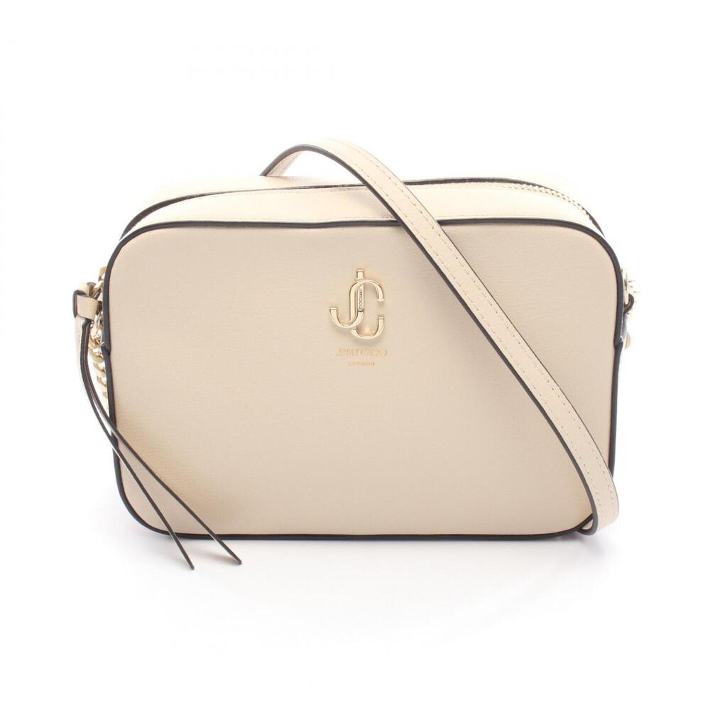 Jimmy Choo JC Camera Shoulder Bag/Handbag, Leather, Women's, Beige